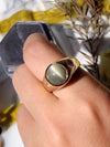 14k 10.33 Cat's Eye Chrysoberyl Cabochon Ring