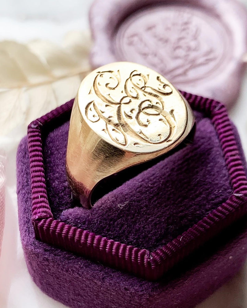 14k Vintage Signet Ring